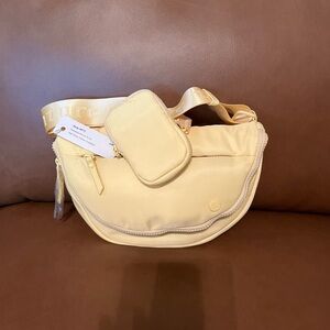 Samantha Brown TO GO Half Moon Yellow Crossbody